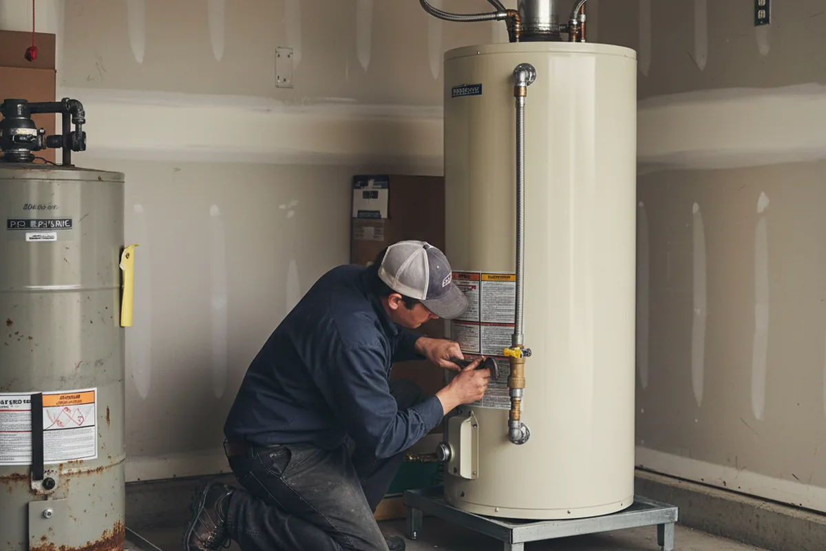 Water heater and shutoff valve replacement in Greenbelt